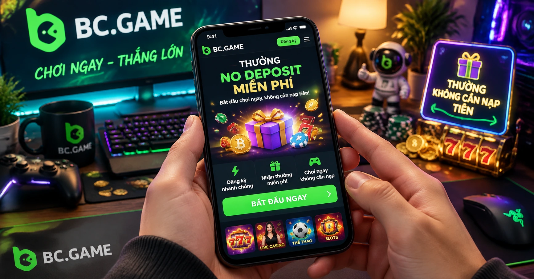 bc game 入金不要ボーナス: Cơ hội vàng cho người chơi cá cược không cần nạp tiền - image 2