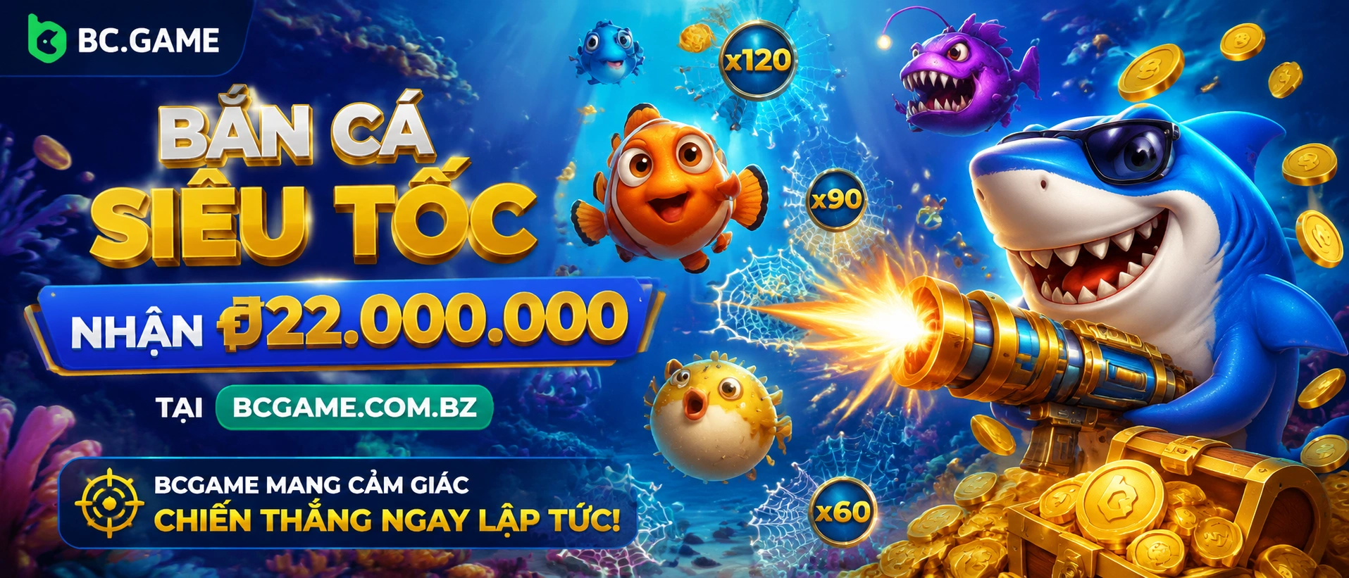 Khu vực Bắn Cá trên bcgame.com.bz